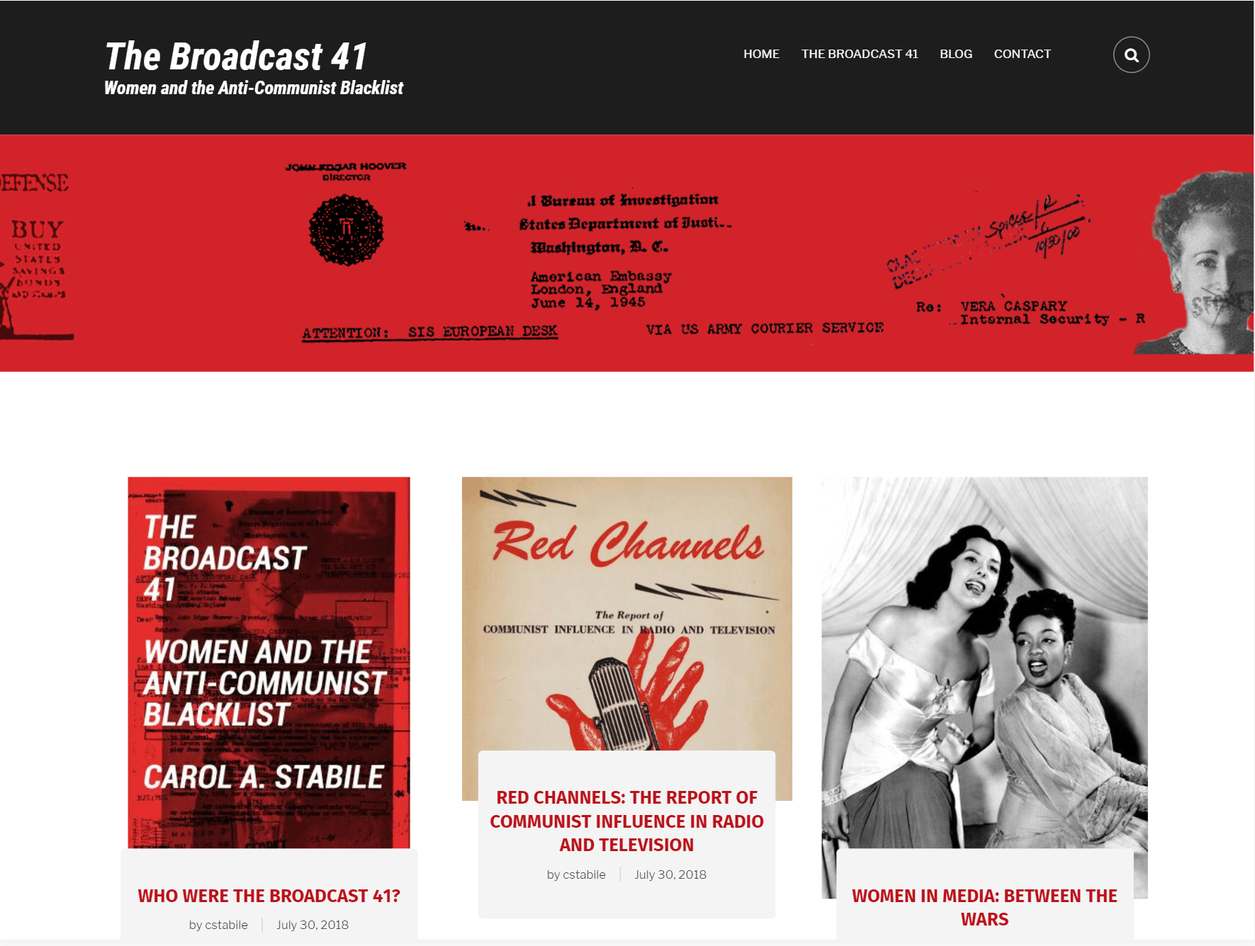 Broadcast 41 website screenshot