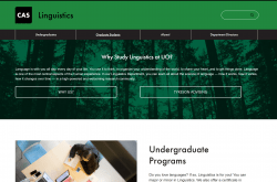 Linguistics 2019 website screenshot