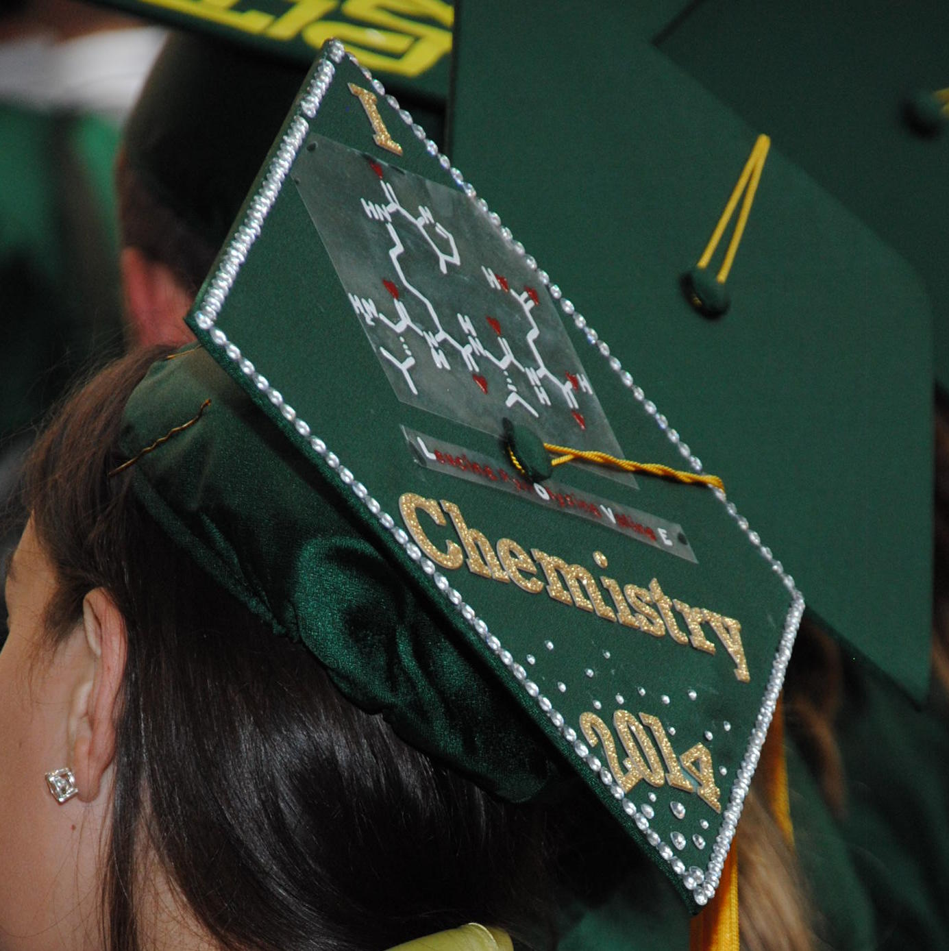 Photo: Decorated Mortar Board - Chemsitry Theme