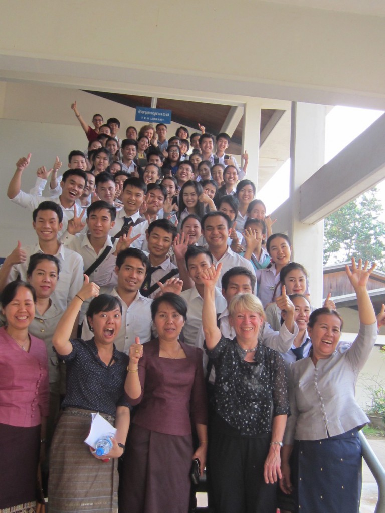 Science and engineering students and faculty,  National University of Laos, Vientiane