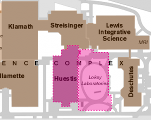 Image of Huestis Hall and Lokey Labs
