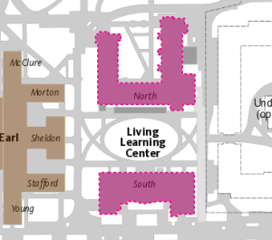 Map of Living Learning Center
