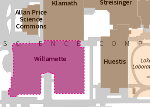 map of willamette hall