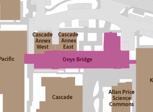 Overhead view of Onyx Bridge