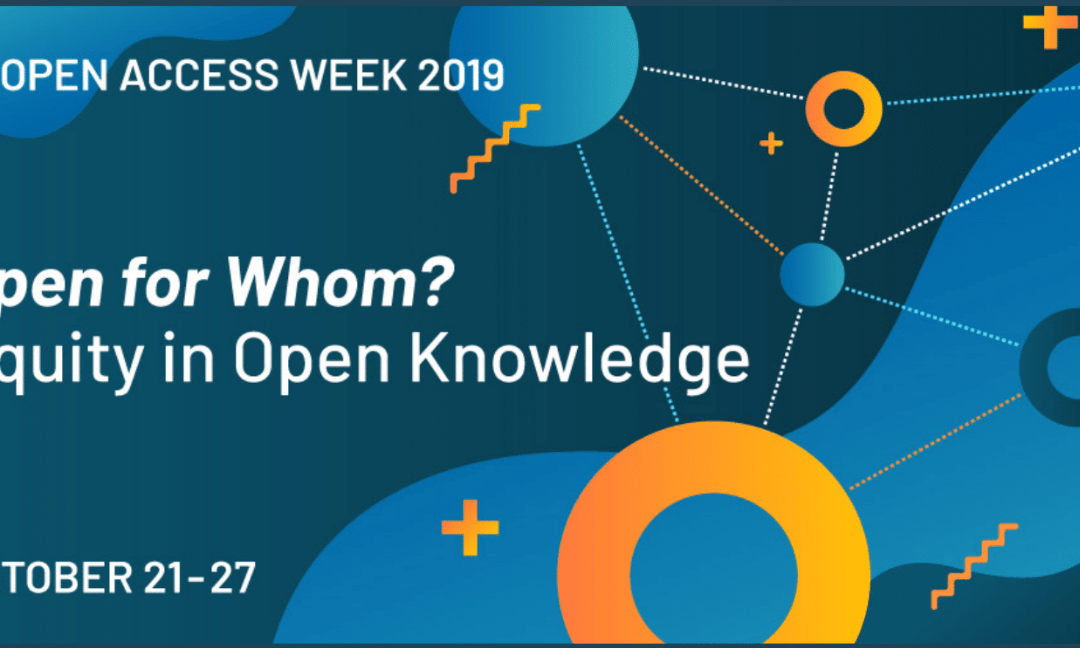 Open Access Week 2019: October 21-25 Events at the UO Libraries