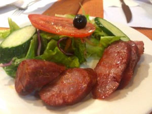 Delicious Portuguese sausage :) it goes great with bread