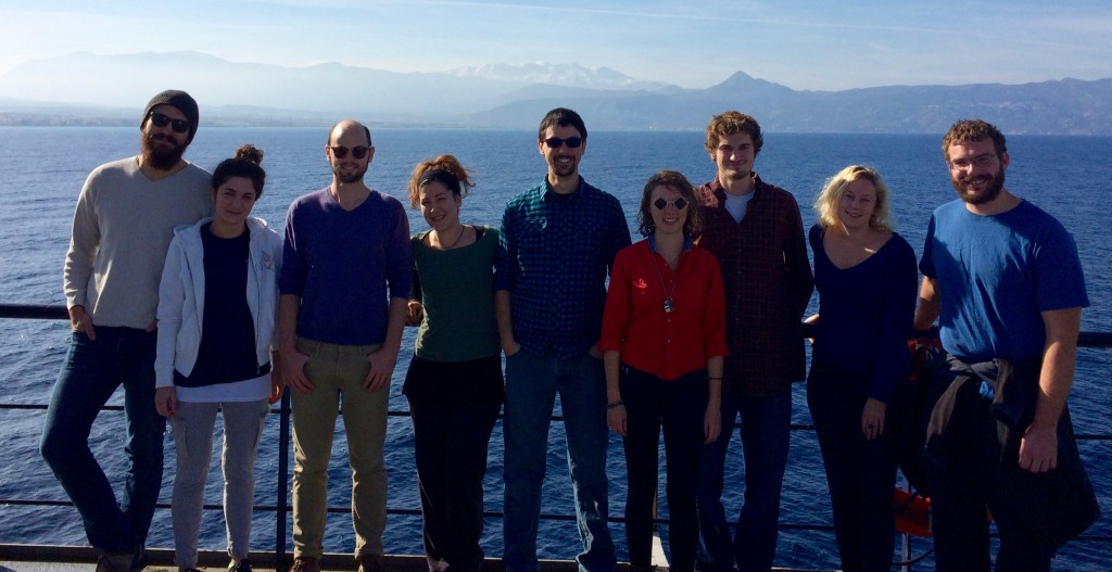 Graduate students on the PROTEUS cruise 2015.