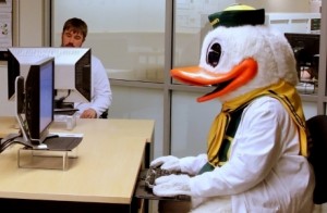 UO Information Services is located in 151 McKenzie Hall. Duck gear optional.