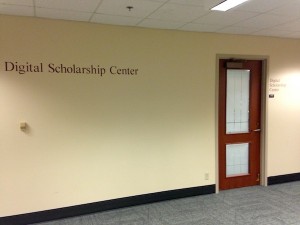 The Digital Scholarship Center is located in Knight Library, Room 142.