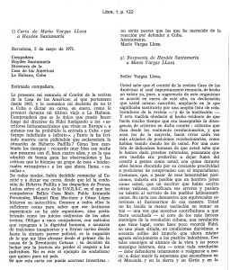 Carta de Vargas Llosa a Haydeé Santamaría_Mayo 1971