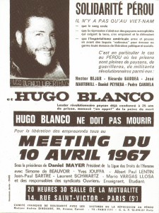 Solidaridad con Hugo Blanco (1967)