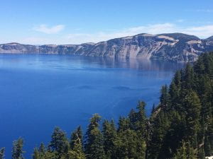My first visit to Crater Lake, we definitely do not have this in Texas!