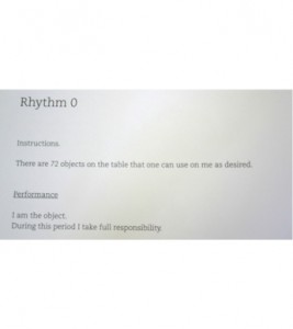 rhythm 0 instructions