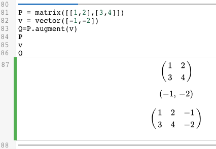 Matrix Operations In Sage Linear Algebra In Sagemathcloud Q2