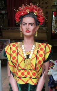 Kahlo as a Tehuana. Shop detail. (Photo, S. Wood, Oaxaca, 2014)