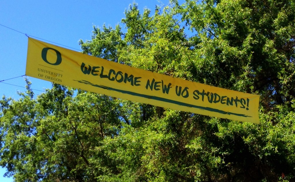 U of O new students banner