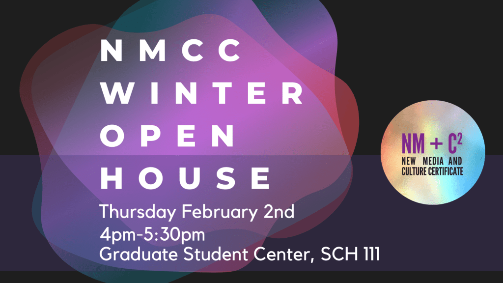 NMCC Winter Open House. Thursday February 2nd. 4pm-5:30pm. Graduate Student Center, SCH 111