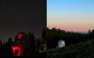 Views of UO’s Pine Mountain Observatory, about 35 miles outside of Bend, where Fisher is Associate Director. 