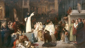 Savonarola-preaching-against-prodigality-ludwig-von-langenmantel-1879