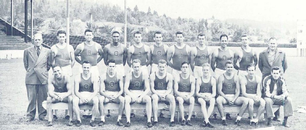 Clifford F. Johnson 1946 UO Track Team Oregana 1947