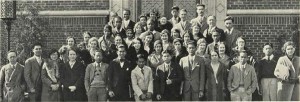 Cosmopolitan Club members (Franklin is 3rd row, second from left) Oregana '31