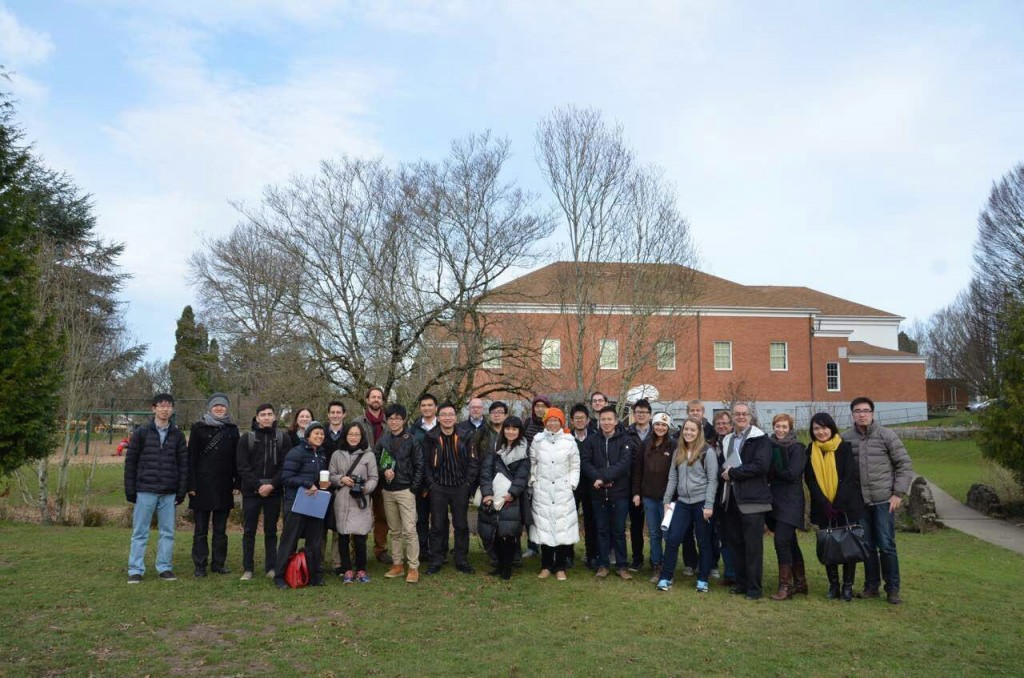 Site visit at Milwaukie, Oregon. Jan.,2015. Xian Dai architects and University of Oregon architecture students participated the studio, Two Countries, One Planet, co-taught by Nancy Yen-wen Cheng and Dr. Lanbin Ren.