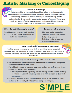 Autistic Masking One-Pager